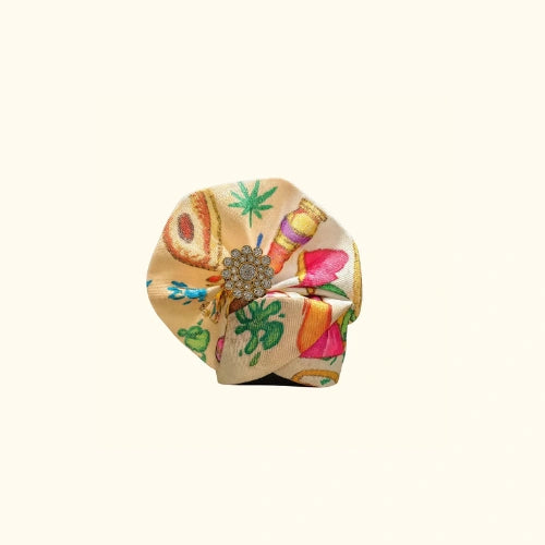 Printed Cotton Floral Mukut